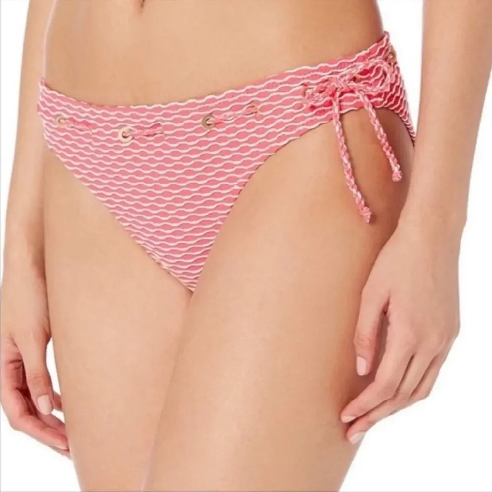Jessica Simpson twiggy stripe textured swim bottom